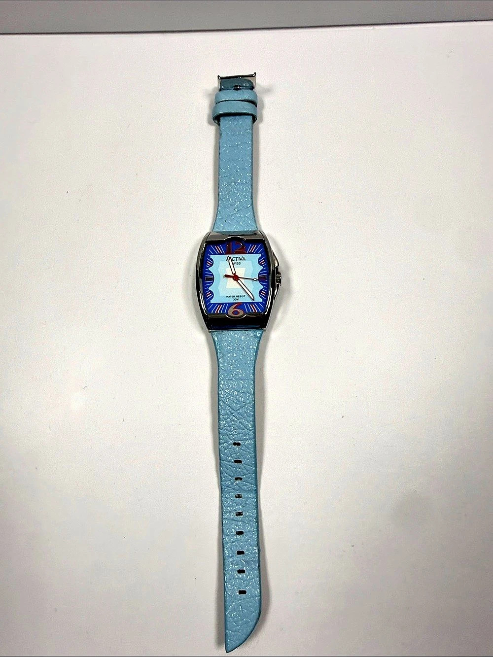 Activa Swiss Quartz Watch No. 495494 Blue & Silver-Tone